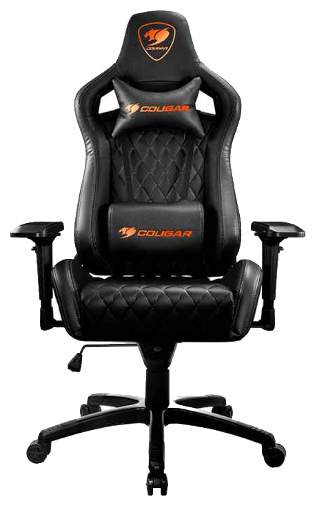 Кресло компьютерное игровое cougar armor titan black orange