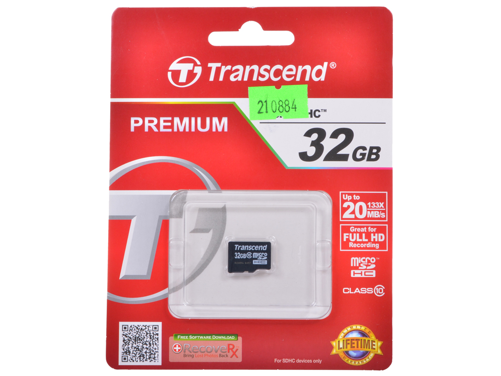 Карта памяти micro SDHC Transcend 32GB Class10 (TS32GUSDC10) – цены и ...