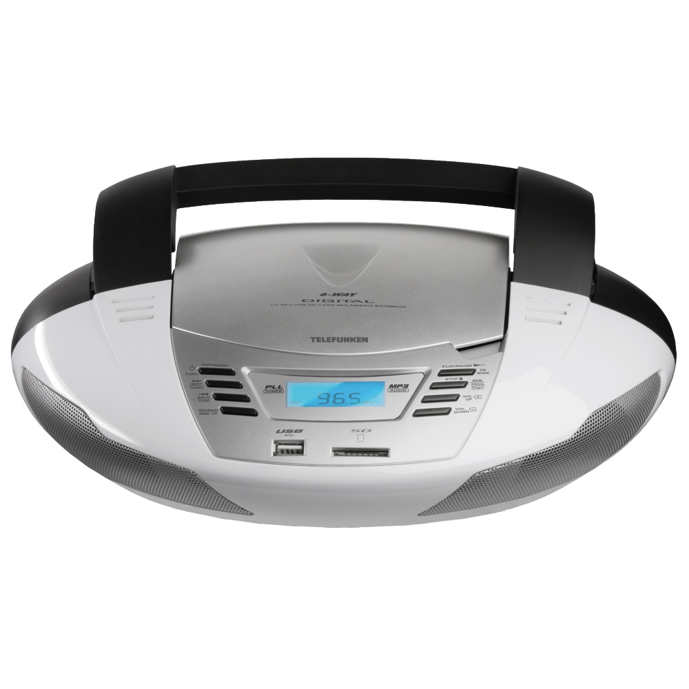 Радиомагнитола CD Telefunken TF-CSRP3480 White – цены и скидки