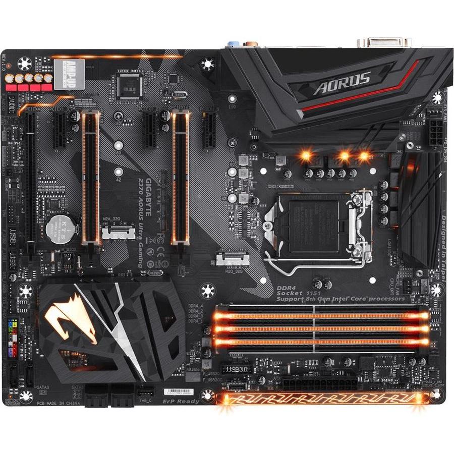 Z370 gigabyte разгон 9700к