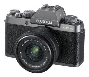 Фотоаппарат со сменной оптикой Fujifilm X-T100 Kit c XC15-45mm, серебристый (16582725)