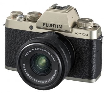 Фотоаппарат со сменной оптикой Fujifilm X-T100 Kit c XC15-45mm, золотой (16583133)
