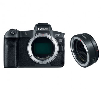 Фотоаппарат со сменной оптикой Canon EOS R Body + EF-EOS R адаптер (3075C023)