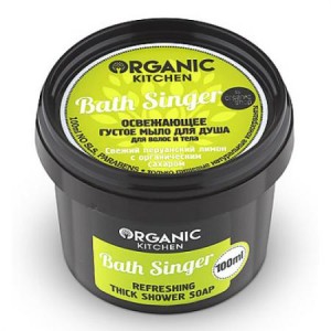 Мыло для тела Organic Shop Мыло для душа освежающее густое для волос и тела"Bath Singer" (4680007214707)