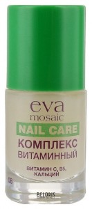Лак для ногтей Eva Mosaic Уход для тонких и слоящихся ногтей "Комплекс витаминный"