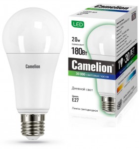 Лампочка Camelion LED20-A65/865/E27 (13166)