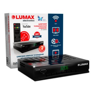 Приемник телевизионный DVB-T2 lumax DV3206HD Top