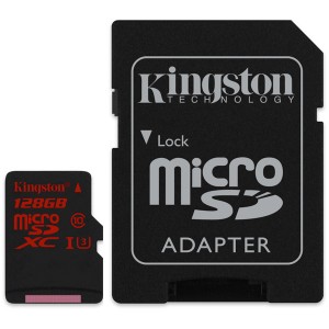 Карта памяти SDHC Micro Kingston microSDHC/SDXC UHS-I U3 (SDCA3/128GB)