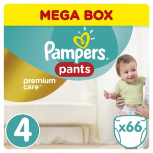 Подгузники-Трусики Pampers Трусики-подгузники Pampers Premium Care 4 (9-14 кг) 66 шт. (41709)