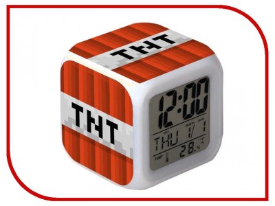 Часы Minecraft Блок ТНТ (N03352)