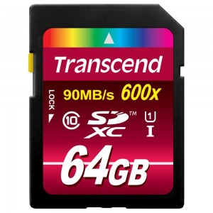 Карта памяти SDXC Transcend TS64GSDXC10U1 64GB