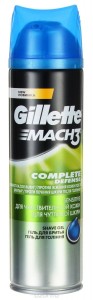 Гель для лица Gillette Гель для бритья "Mach 3" гиппоаллергенный