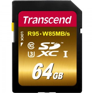 Карта памяти SDXC Transcend TS64GSDU3X 64Gb