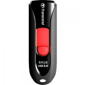 USB Flash накопитель Transcend JetFlash 590 TS64GJF590K Black/Red