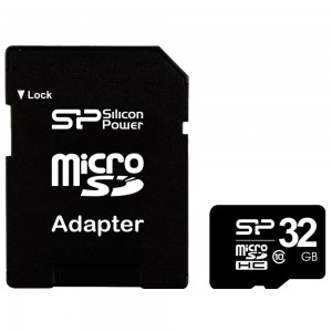 Карта памяти micro SDHC Silicon Power SP032GBSTH010V10-SP 32GB