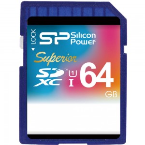 Карта памяти SDXC Silicon Power Superior SDXC UHS Class 1 64GB