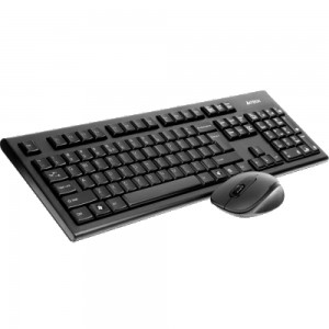 Клавиатура + мышь беспроводные A4Tech 7100N Black