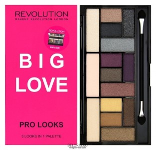 Палетка для профессионального макияжа MakeUp Revolution Палетка теней "Pro looks palette"