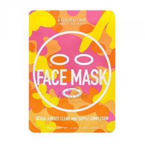 Тканевая маска для лица с антиоксидантным комплексом KOCOSTAR Camouflage Face Mask - Маска для лица с лифтинг эффектом (8809328322151)