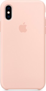 Чехол для iPhone Apple Чехол-крышка Apple MTF82ZM/A для iPhone XS, силикон, розовое золото