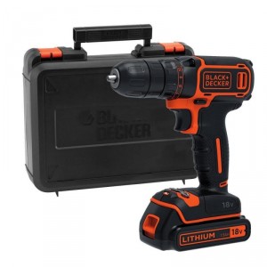 Дрель аккумуляторная Black&Decker Bdcdd186k1b-qw (BDCDD186K1B-QW)