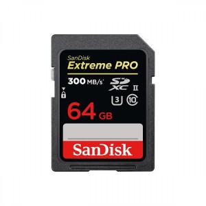 Карта памяти SanDisk SDXC 64GB Extreme PRO UHS-II 300MB/s (SDSDXPK-064G-GN4IN)