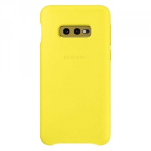 Аксессуар Samsung Чехол-крышка Samsung EF-VG970LYEGRU для Galaxy S10e, кожа, желтый