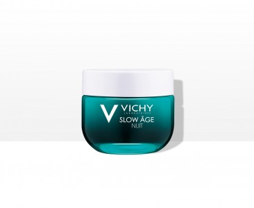 Ночной восстанавливающий крем и маска для интенсивной оксигенации кожи Vichy Slow Age Nuit (3337875586283)