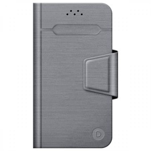 Универсальный чехол для смартфона Deppa Wallet Fold M 4.3''-5.5'' Grey (87006)