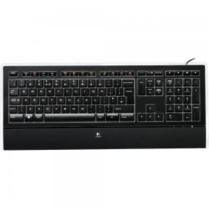 Клавиатура проводная Logitech K740 USB, Черный