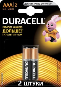 Батарейка Duracell Lr03-2bl basic Б0026812