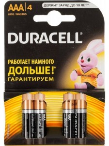 Батарейка Duracell Lr03-4bl basic Б0026813