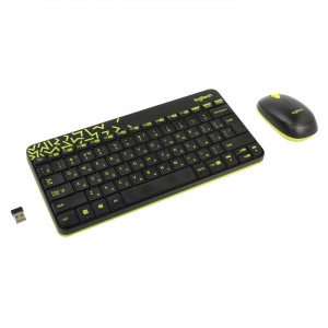 Комплект клавиатура+мышь Logitech MK240 Nano Black