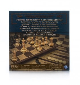 Настольная игра Spin Master Spin Master 6038107 Настольная игра 3-в-1 (шахматы, шашки, нарды) (172991)