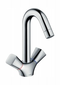 Смесители для раковины Hansgrohe Смеситель Hansgrohe LOGIS для раковины двухвентильный высокий излив