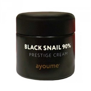 Улиточный крем для лица Ayoume Black Snail Prestige Cream - Крем для лица с муцином черной улитки 90% (8809534251436)