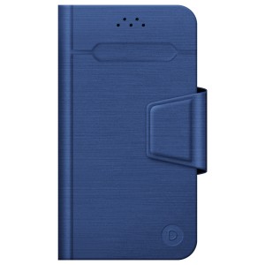 Универсальный чехол для смартфона Deppa Wallet Fold M 4.3''-5.5'' Blue (87009)