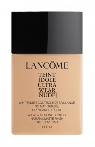 Тональный флюид с невесомым матовым покрытием 24 часа стойкости и комфорта Lancome Teint Idole Ultra Wear Nude Beige Aurore 023 (3614272449565)