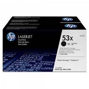 Картридж для принтера HP Q7553XD LaserJet Q7553X Dual Pack Black Print Cartridges