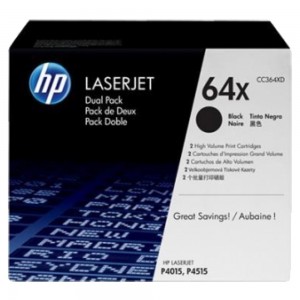 Картридж для принтера HP 64XD Dual Pack LaserJet Print Cartridges (CC364XD) Black