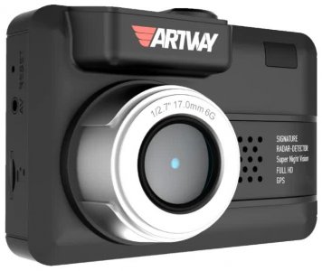 Автомобильный видеорегистратор Artway MD-107 Signature 3 в 1 Compact, GPS (ARTWAY MD-107)