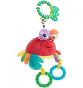 Развивающие игрушки для малышей Happy Snail Happy Snail 14HS013PK Игрушка-подвес "Краб Чарми"
