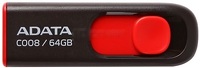 Флеш-диск ADATA Classic C008 64Gb Red/Black (AC008-64G-RKD)