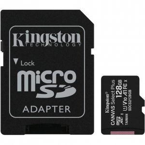 Карта памяти Kingston MicroSDXC 128GB Canvas Select Plus 100 МБ/с U1 A1 (с адаптером) (SDCG3/64GB)