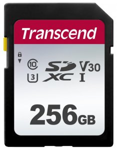 Карта памяти Transcend SDXC 256GB 300S UHS-I Class U3 V30 (TS256GSDC300S)