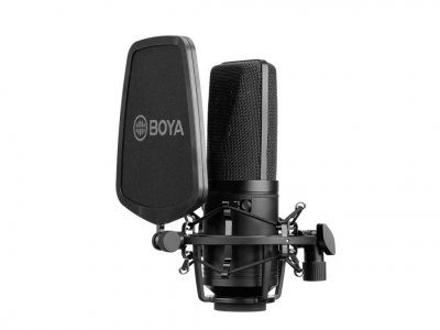 Микрофон Boya BY-M1000 студийный, изменяемая направленность, XLR (1609)
