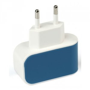 Сетевое зарядное устройство Smartbuy Color Charge, 1хUSB, 1А, синее (SBP-8010)