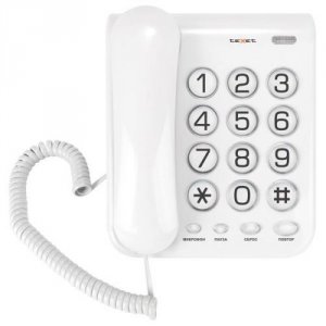 Телефон проводной teXet TX-262 grey