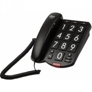Телефон проводной Ritmix RT-520 черный (15118354)
