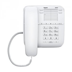 Телефон проводной Gigaset DA410 белый (DA410, White)